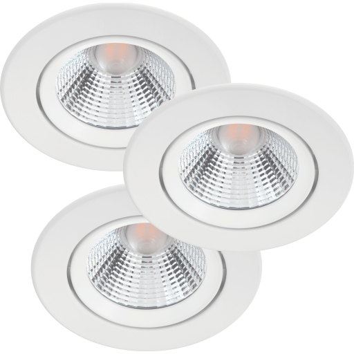 Philips myLiving Sparkle indbygningsspot, 2700K, 5,5W, hvid, 3-pak billede