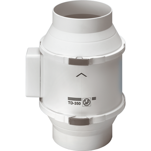 Thermex TD 160/100T kanalventilator, timer, Ø100 mm billede