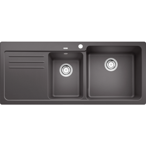Blanco Naya 8S UX køkkenvask, 116x50 cm, grå