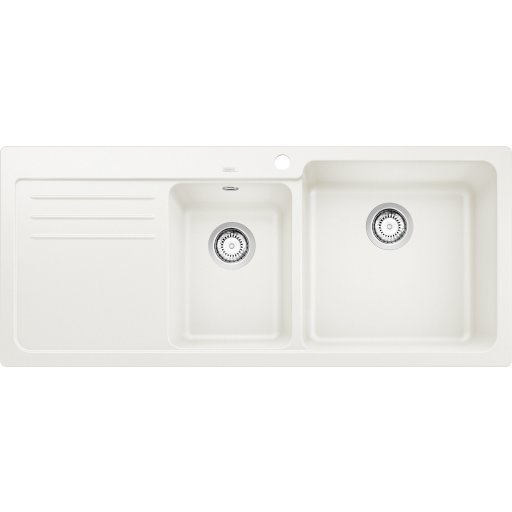 Blanco Naya 8S UX køkkenvask, 116x50 cm, hvid