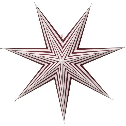 Star Trading Stripe papirstjerne, rød, 60 cm