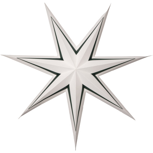 Star Trading Stripe papirstjerne, grøn, 80 cm