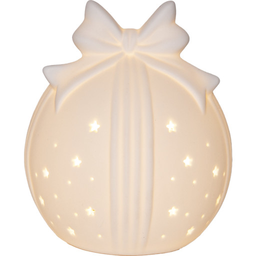 Star Trading Rozy julekugle med lys, 14 cm billede