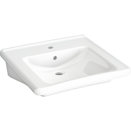 Gustavsberg Public håndvask med overløb 600x550mm. Hvid