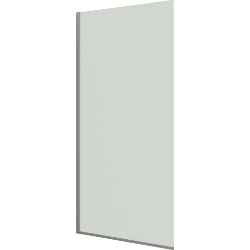 Dansani Match D brusevæg, 117 cm, klart glas, satin profil