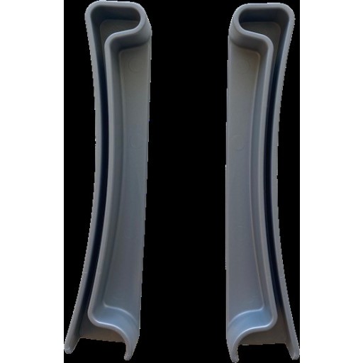 Leijma Stabil gulvskinne slutstykke, grå