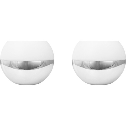 Dyberg Larsen - Alba LED-bordlampe med batteri, krom, 2 stk.