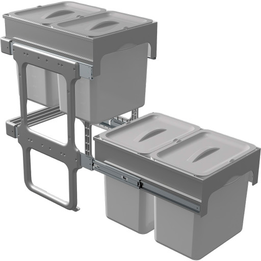 Intra Tandem 40-4 affaldssystem, 16 liter, grå