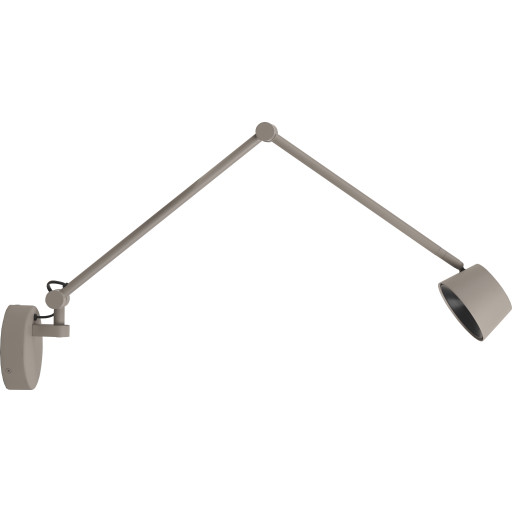 ANTIDARK - Direction LED-væglampe, grå mat, udhæng 53 cm