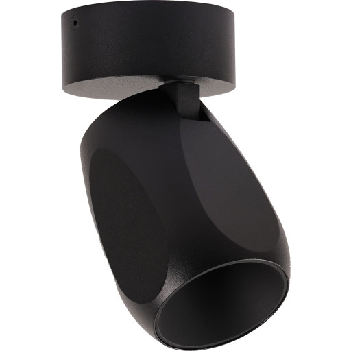 ANTIDARK - Facet W70 LED-loftlampe, sort, metal, Ø 7 cm