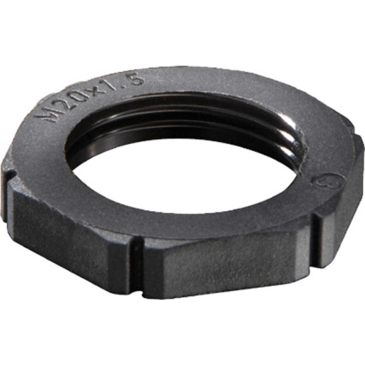 Wiska møtrik, M32x1,5, 6 mm, sort billede