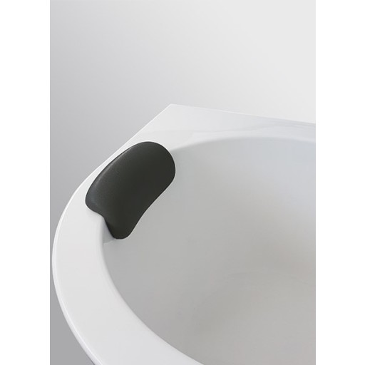 Strømberg nakkepude, til buet badekar, sort