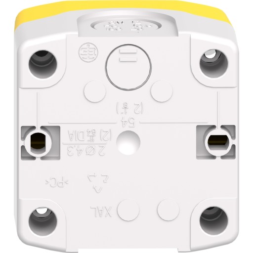 Schneider Harmony XALK84 nødstop komplet, 1NO/1NC, med LED