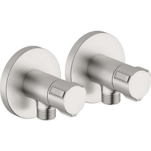 Damixa stopventil, 1/2 x 3/8" nippel, 2 stk., stål