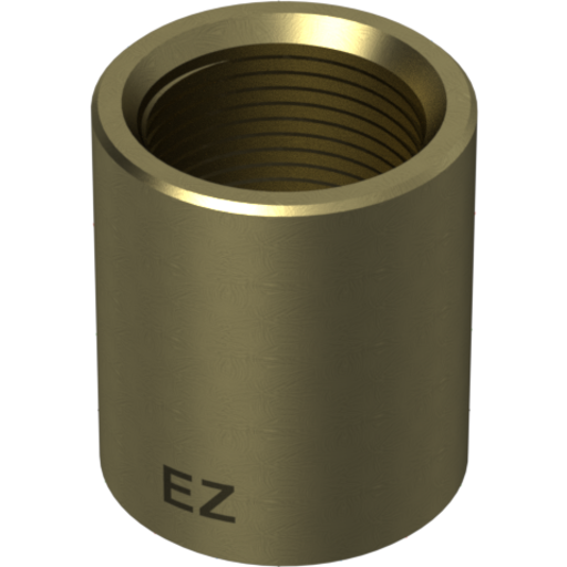 Messing muffe, 1/2" billede