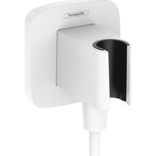 hansgrohe FixFit Q slangeudtag 1/2 til håndbruser. Mat hvid