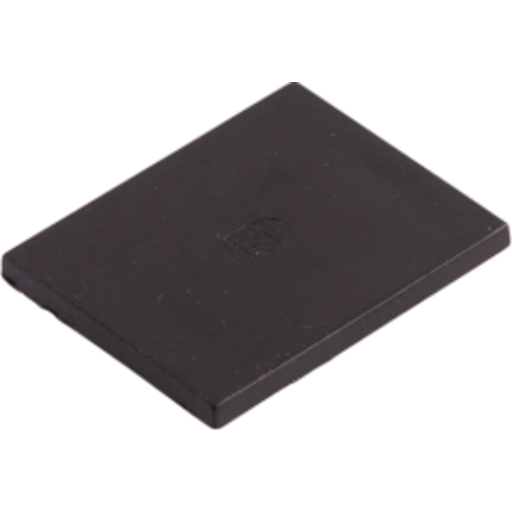 Ansell endestykke uden hul, 26x21,3 mm, sort