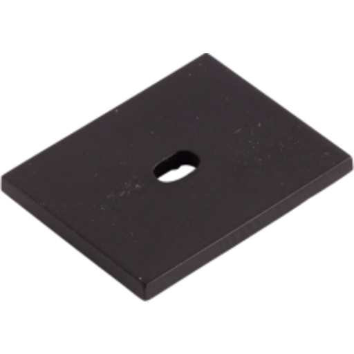 Ansell endestykke med hul, 26x21,3 mm, sort