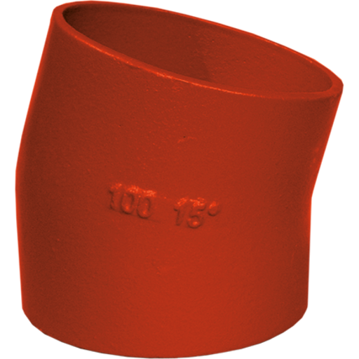 Preis SML afløbsbøjning, 15°, Ø50 mm, støbejern