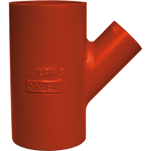 Preis SML grenrør, 45°, Ø110/50 mm, støbejern