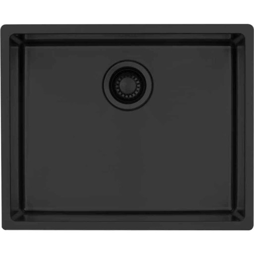 Lavabo Kubus 500 Soft diskb&auml;nk, 54x44 cm, matt svart