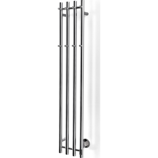 Cassøe Catania håndklædetørrer, el, 26x142 cm, poleret rustfrit stål