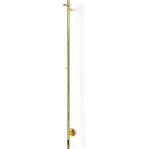 Cassøe Rimini håndklædetørrer, el, 8,5x148 cm, poleret messing