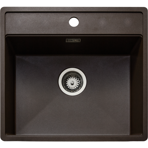 Secher Aalborg 500 BK1 diskb&auml;nk, 56x51 cm, brun