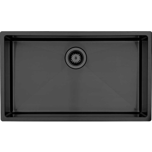 Lavabo Kubus 700 Soft diskb&auml;nk, 74x44 cm, svart