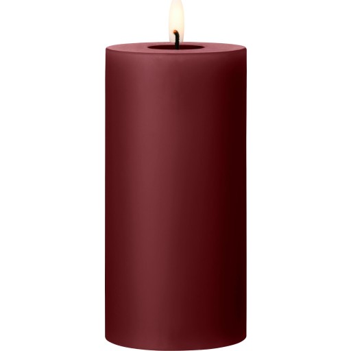 Ester & Erik LED bloklys, 15 cm, bordeaux billede