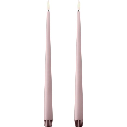 Ester & Erik LED kronelys, 30 cm, lyserød, 2-pak billede