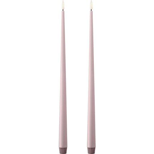 Ester & Erik LED kronelys, 40 cm, lyserød, 2-pak