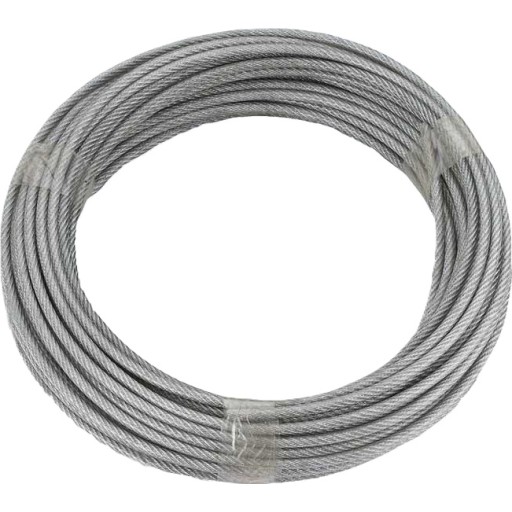 Stålwire, 4 mm - 4,9 mm, PVC, 10 meter