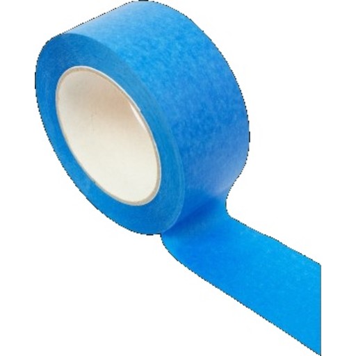 Roliba afdækningstape, UV, blå, 130 my, 50 mm x 50 m
