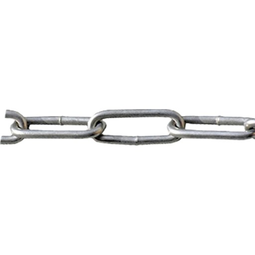 Roliba kæde langleddet 5,0 mm - Kæde, langl.,stål, vfz. 5,0mm x 5 mtr.