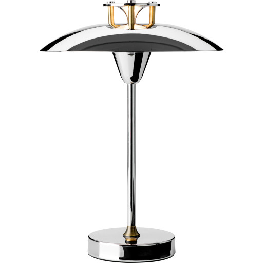 Halo Design Mini Stepp 1-2-3 uppladningsbar bordslampa, krom