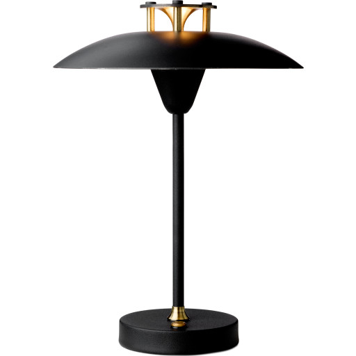 Halo Design Mini Stepp 1-2-3 uppladdningsbar bordslampa, svart