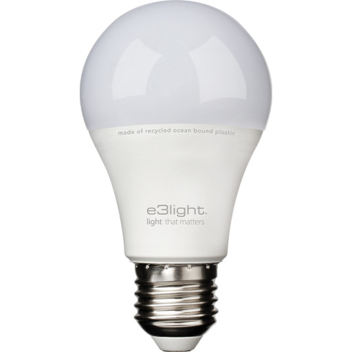 E3light Ocean Bound Plastic E27 standardlampa, 2700K, 4,9W