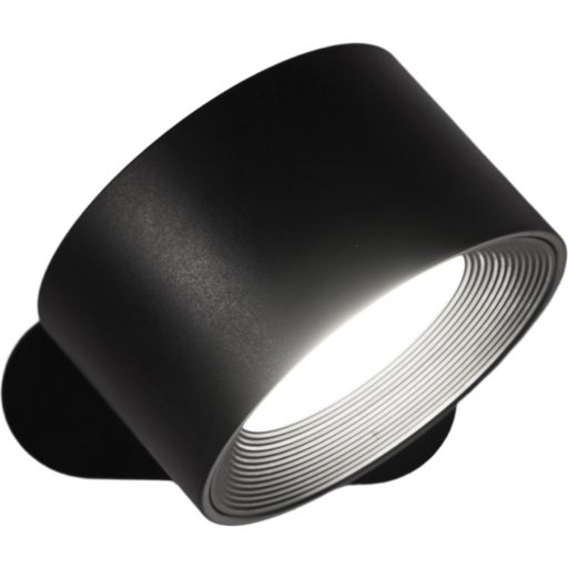 Veli Line Spot On genopladelig væglampe, sort