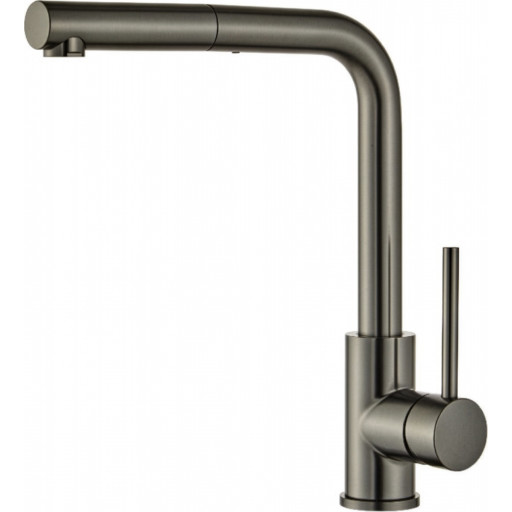 Zen Sanitary k&ouml;ksblandare med utdragbar pip, svart krom