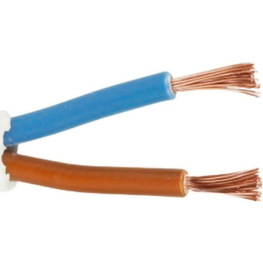 400 meter Hvid lampeledning 2x0,75mm² i metermål