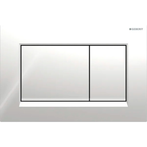 Geberit Sigma 20 Square betjeningsplade, krom/mat krom billede