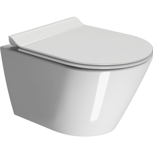 GSI Kube X vægtoilet 50x36cm med Genius flush skylleteknik.