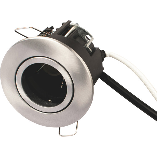 Scan Products Luna Combi Install indbygningsspot GU10 IP44, Børstet alu