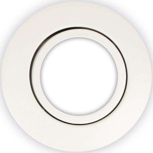 Scan Products Luna Low Profile frontring, rund, mat hvid