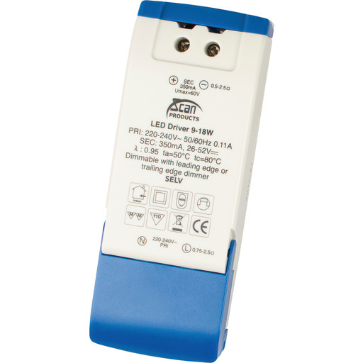 Scan Products LED Driver 350ma 9-18w dæmpbar med 6 udgange