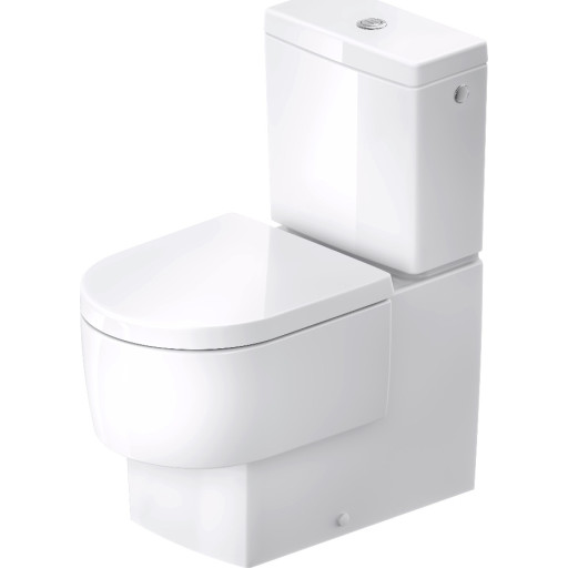 Duravit Balcoon toilet, uden skyllekant, antibakteriel, hvid