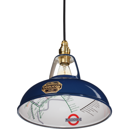 Coolicon Original 1933 Underground pendellampa, Ø29 cm, blå