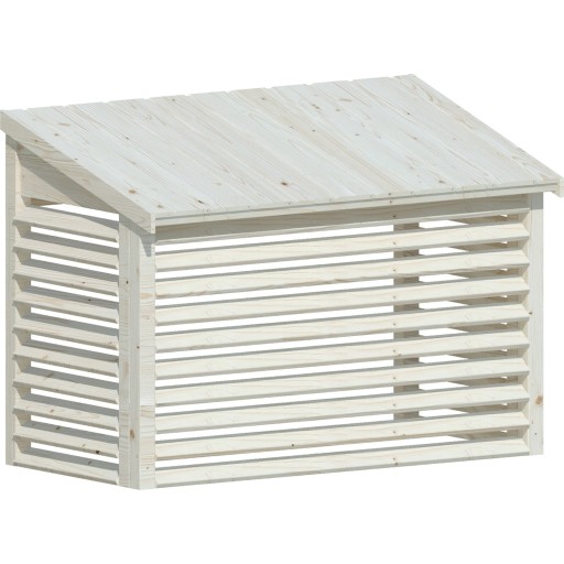 LuftX® Varmepumpeskjuler til udedel Træ 1167x573x916