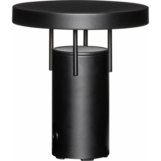 Hübsch BringMe Mini genopladelig bordlampe, sort billede